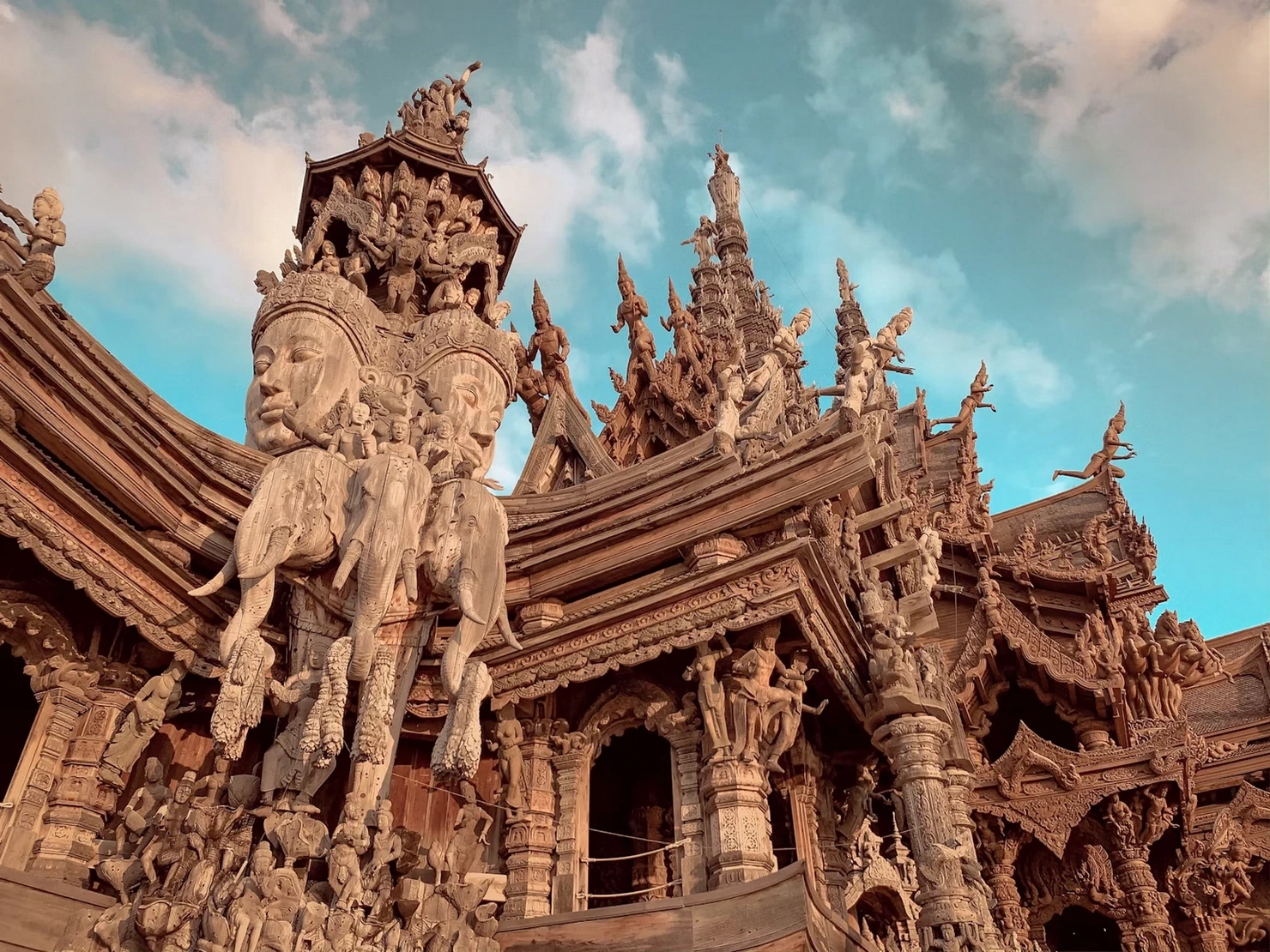 The Sanctuary Of Truth (Prasat Satchatham) In Pattaya